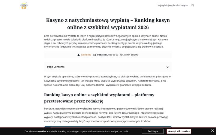 Screenshot of hurtty.pl
