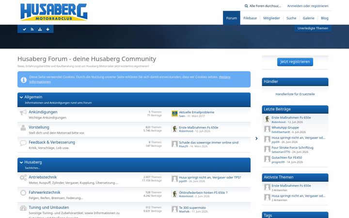 Screenshot of husaberg-club.de