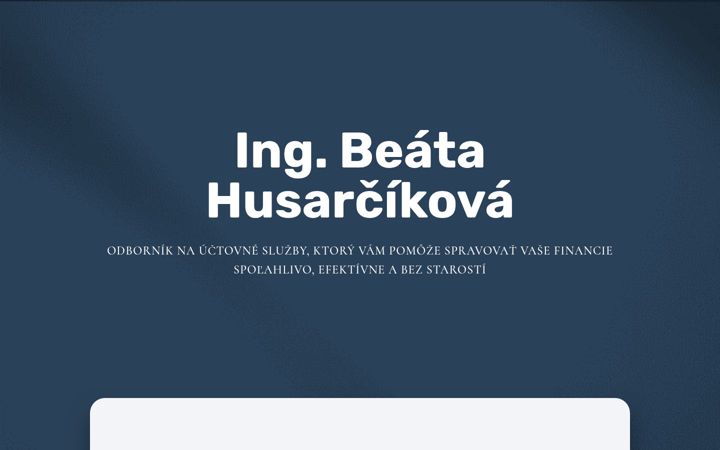 Screenshot of husarcikova.sk