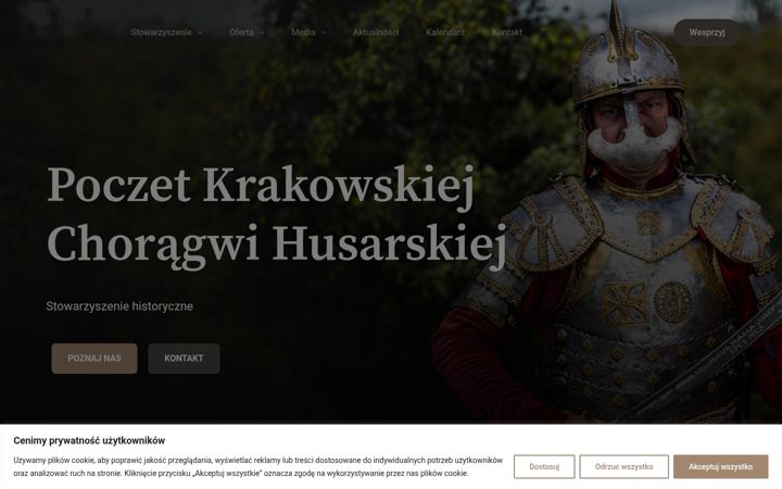 Screenshot of husariakrakow.pl