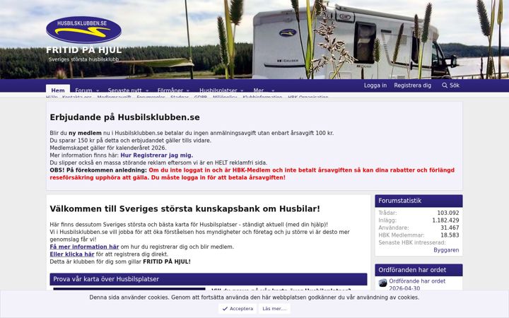 Screenshot of husbilsklubben.se
