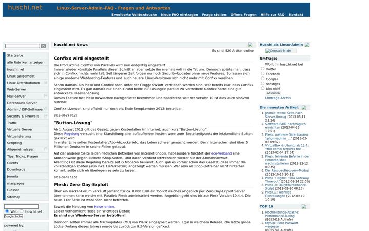 Screenshot of huschi.net