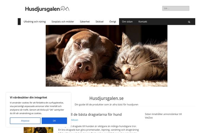 Screenshot of husdjursgalen.se