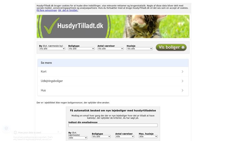Screenshot of husdyrtilladt.dk
