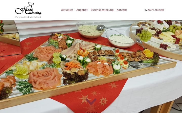 Screenshot of huse-catering.de