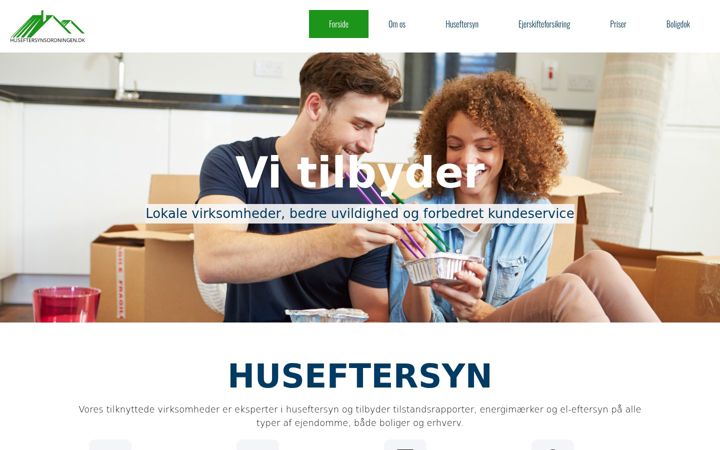 Screenshot ta' huseftersynsordningen.dk