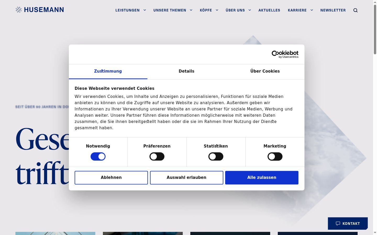 Snímek obrazovky baneru souhlasu zobrazeného před jakoukoli interakcí