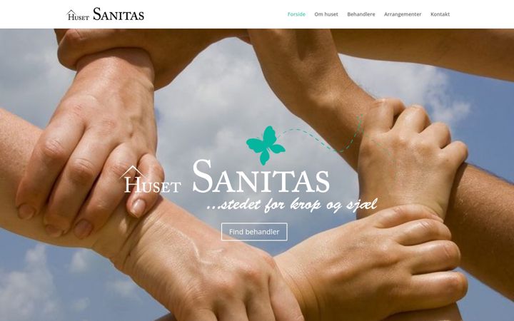 Screenshot of husetsanitas.dk
