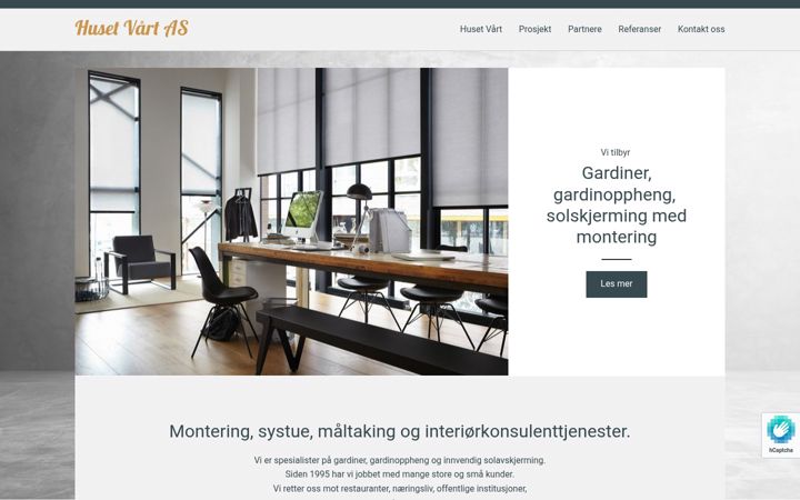 Screenshot of husetvaart.no