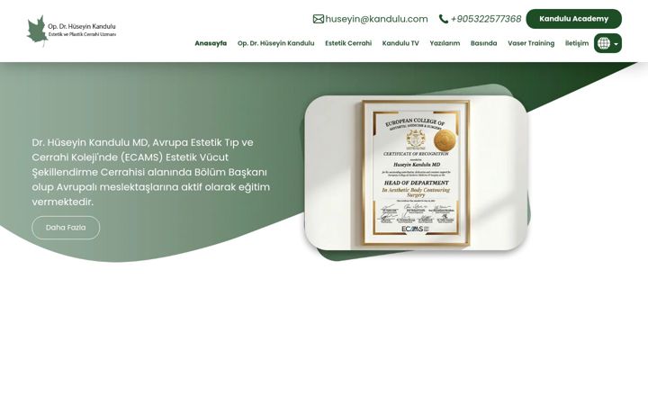 Screenshot von huseyinkandulu.com