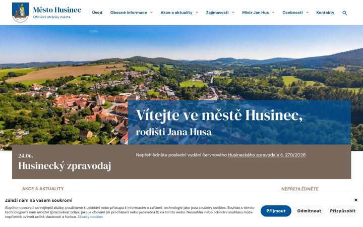 Screenshot of husinec.cz
