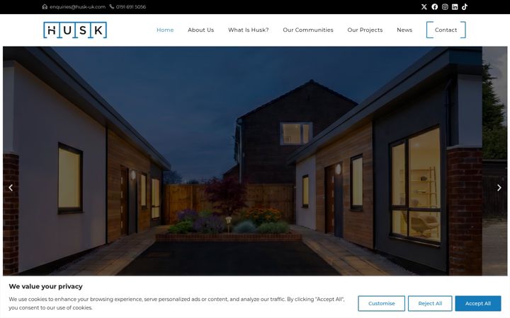Screenshot of husk-uk.com