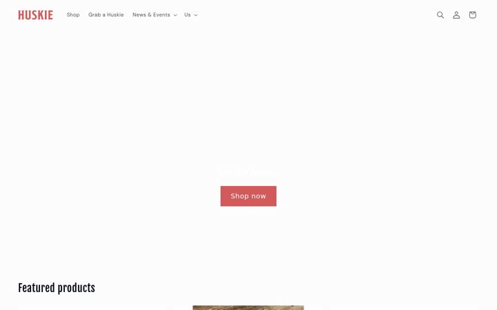 Screenshot of huskiecraftbeer.com