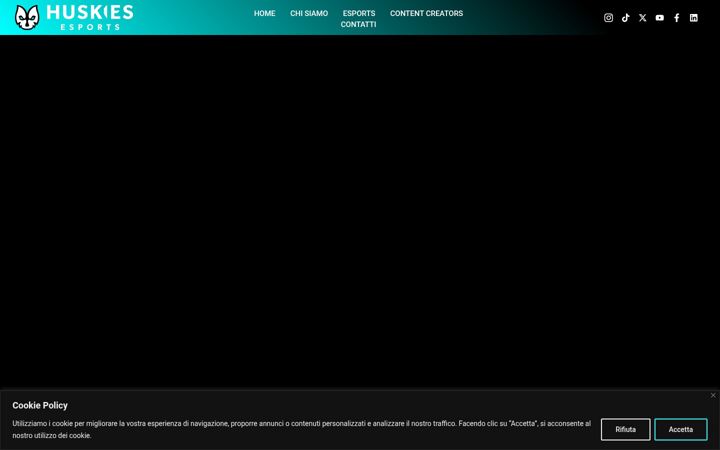 Screenshot of huskies-esports.com