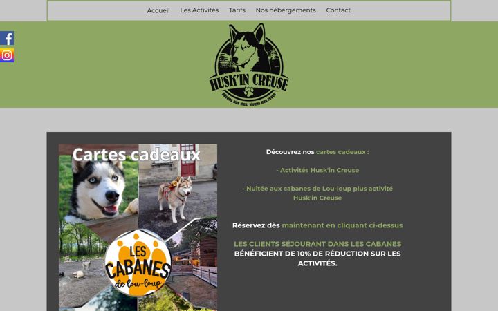 Screenshot of huskincreuse.fr