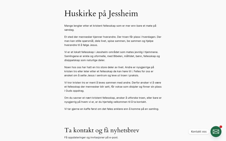 Screenshot of huskirke.no