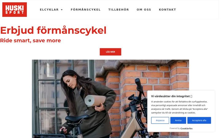 Screenshot of huskisport.se