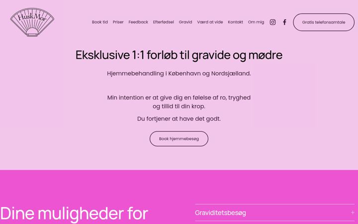 Screenshot of huskmor.dk