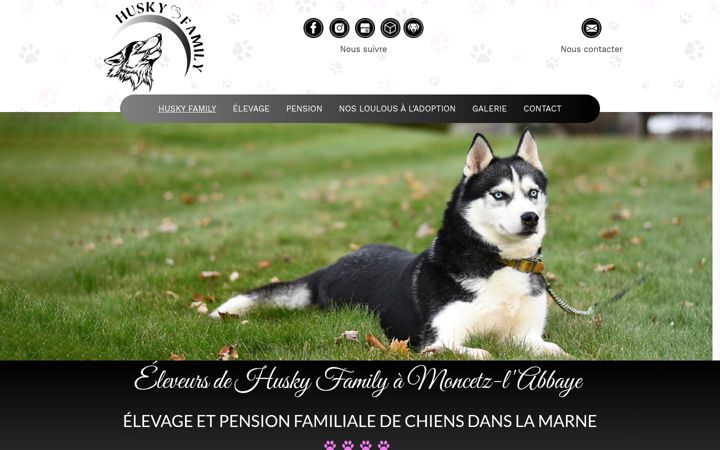 Screenshot of husky-family.fr