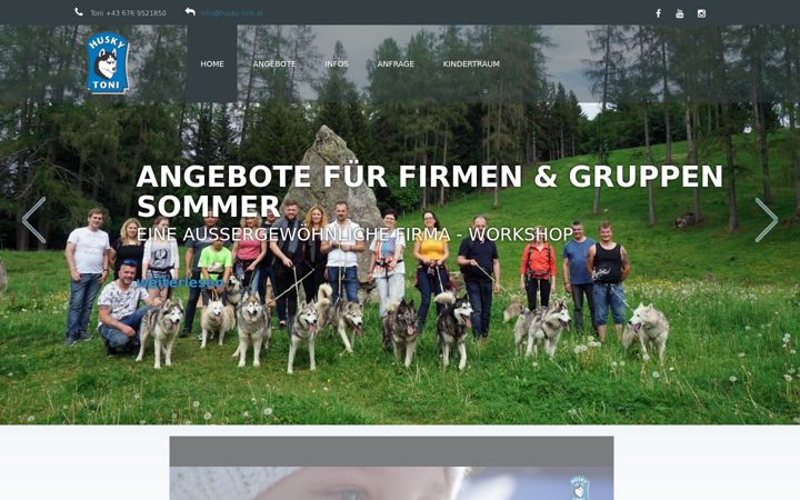 Screenshot of husky-toni.at