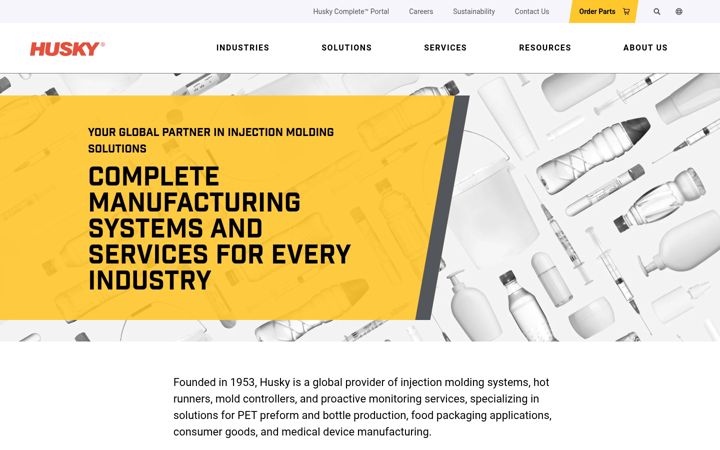 Screenshot of husky.co