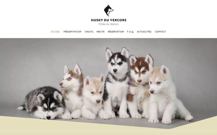 Screenshot of huskyduvercors.com
