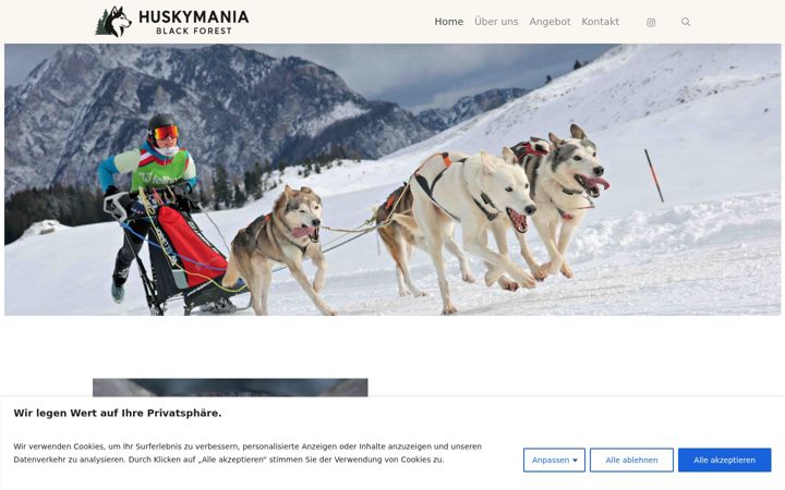 Screenshot of huskymania-blackforest.de