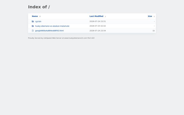 Screenshot of huskysiberiano10.com