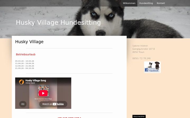 Screenshot of huskyvillage.at