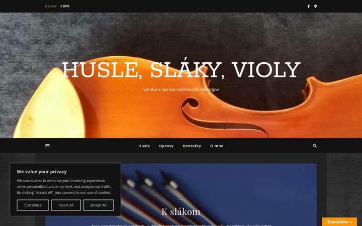 Screenshot of husle-holobrady.sk