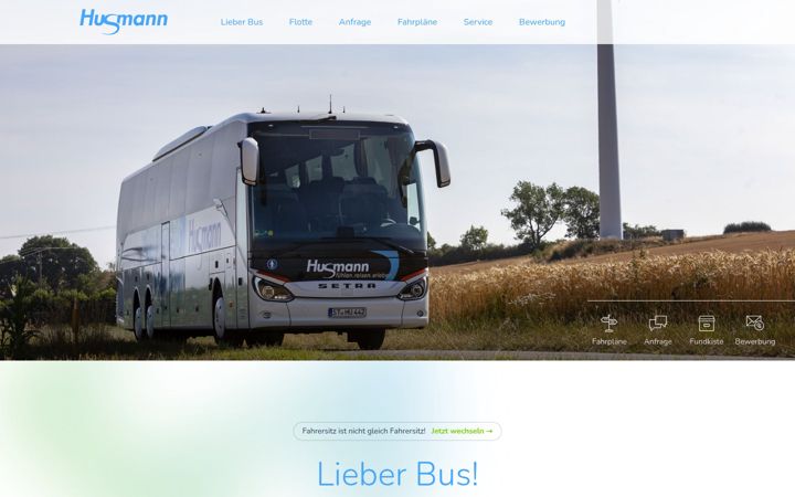Screenshot ta' husmann-reisen.de