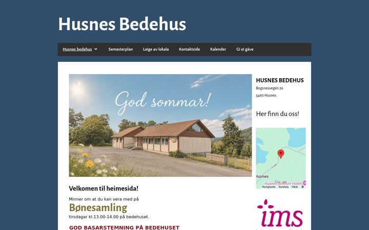 Screenshot of husnesbedehus.net