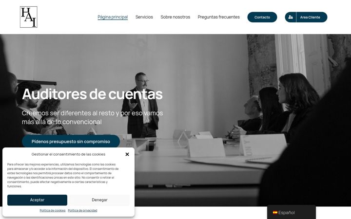 Screenshot of hussonauditores.com