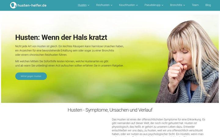 Screenshot του husten-helfer.de