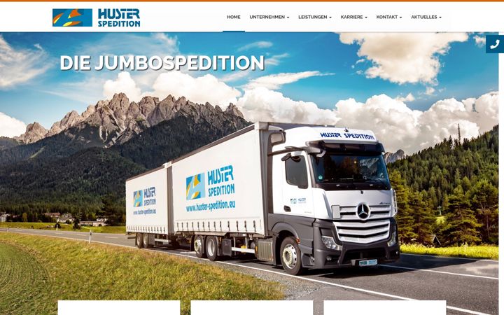 Screenshot of huster-spedition.eu
