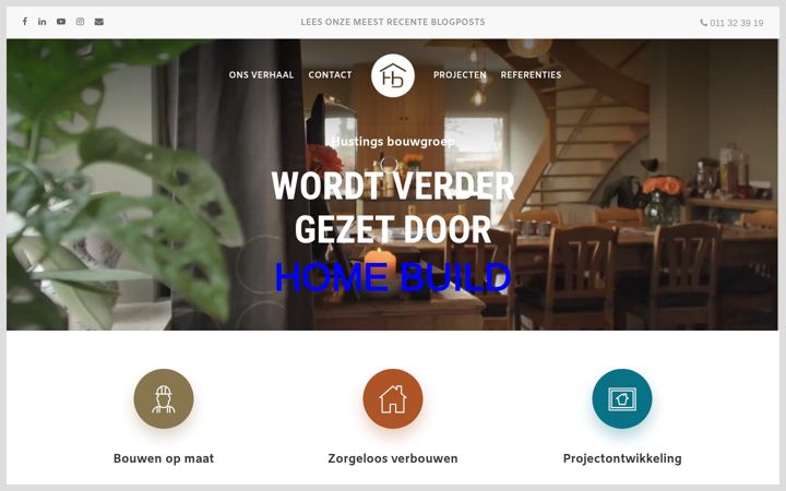 Screenshot of hustingsbouw.be