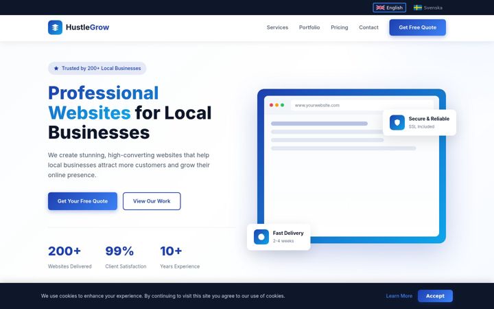Screenshot of hustlegrow.com