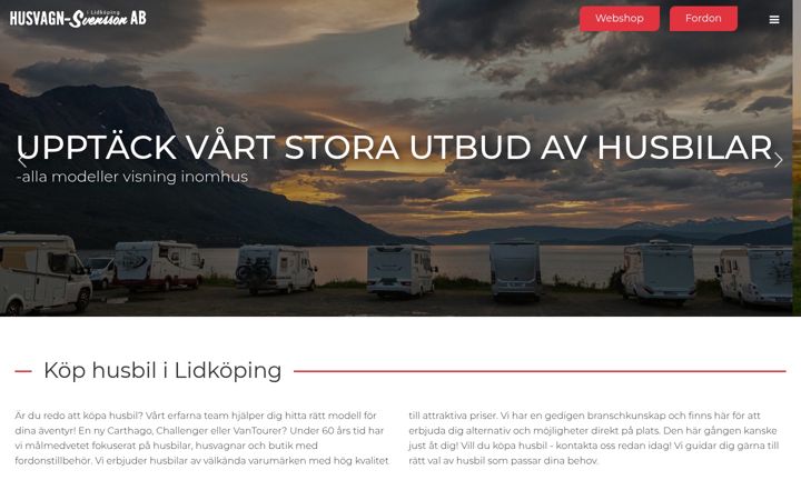 Zrzut ekranu husvagn-svensson.se