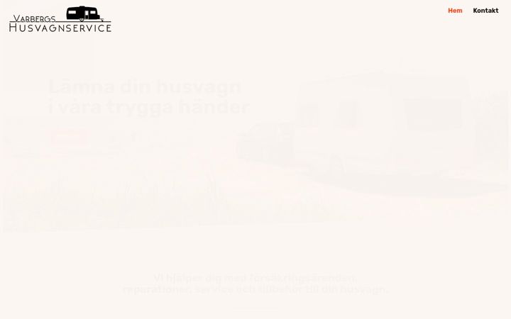 Screenshot of husvagnservice.se