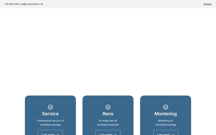 Screenshot of husventilation.dk