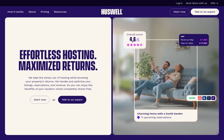 Screenshot of huswell.com