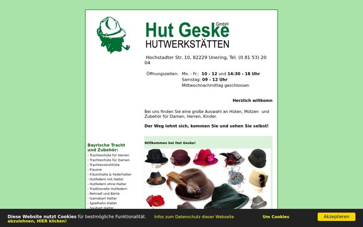 Screenshot of hut-geske.de