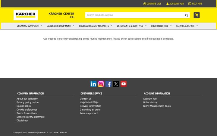 Screenshot of hutchingsdirect.co.uk