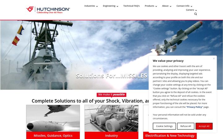 Screenshot of hutchinsonai.com