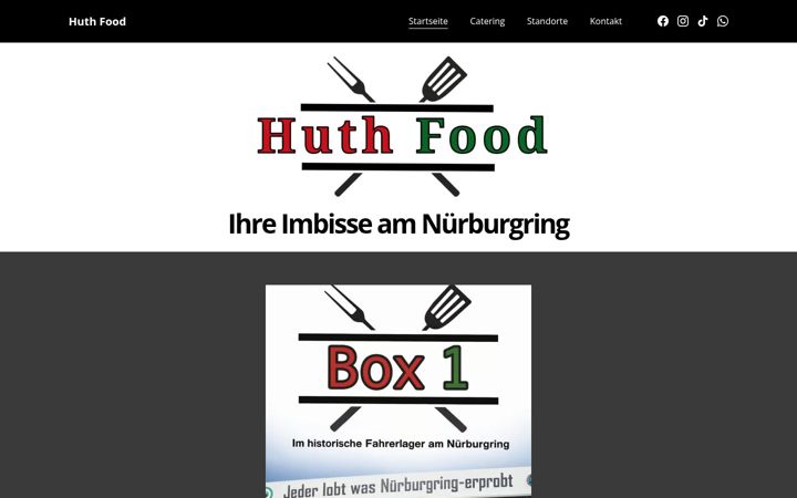 Screenshot of huth-food.de