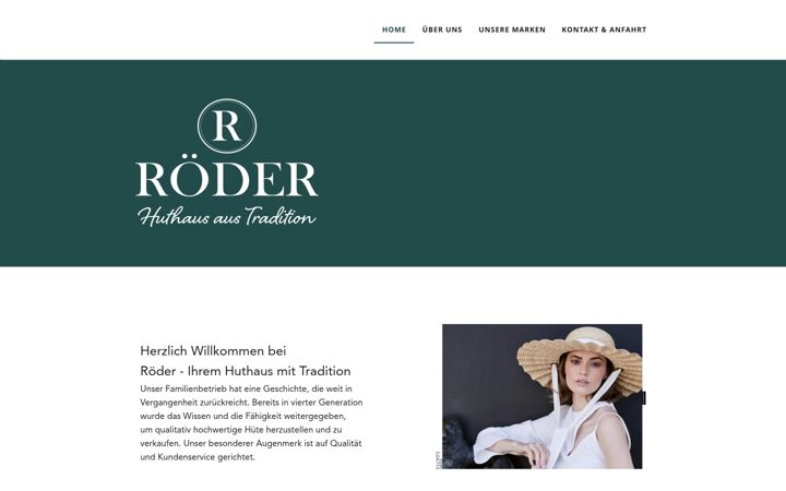 Screenshot of huthaus-roeder.de
