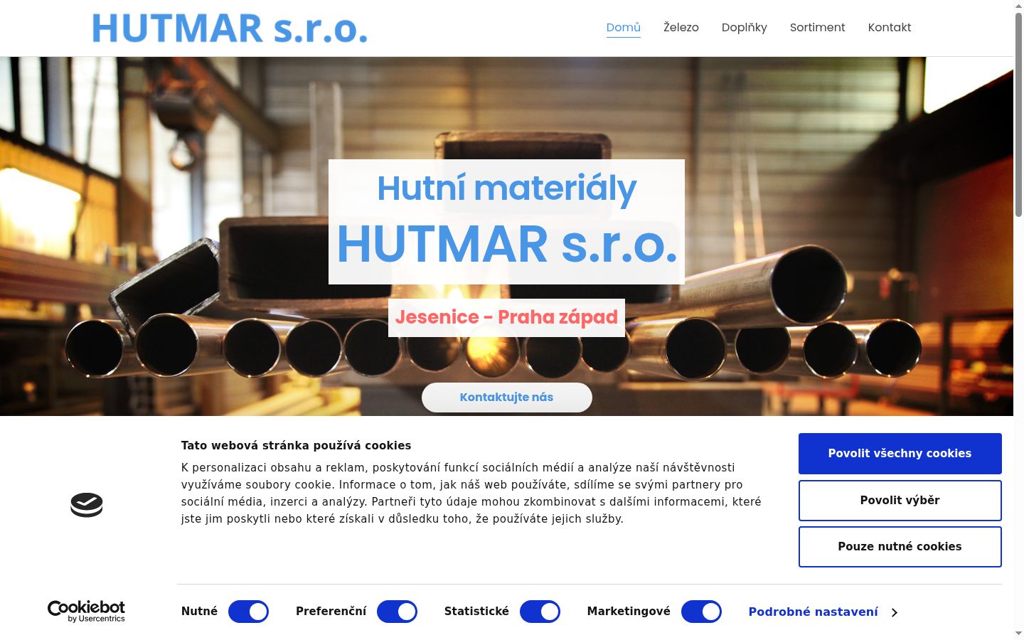Captura de pantalla del banner de consentimiento mostrado antes de cualquier interacción