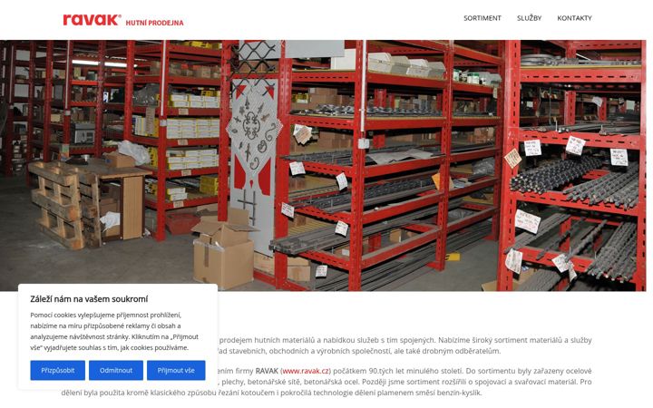 Screenshot of hutniprodejna.com
