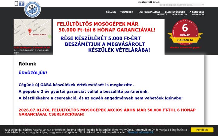 Screenshot of huto-moso.hu
