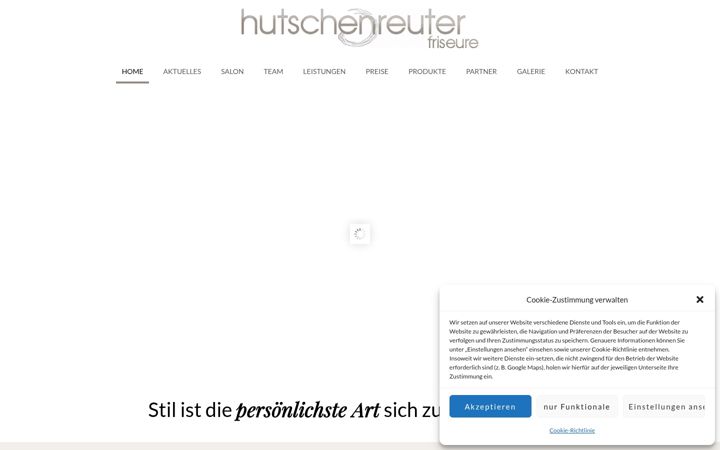 Screenshot of hutschenreuterfriseure.de